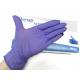 Disposable powder free violet nitrile gloves latex free