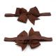 Multi Color Cute Hair Bows , 4 / 8 Inch Bow Elastic Hair Ties For Kids