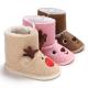 2019 winter Cotton fabric animal cute deer warm indoor infant Walking shoes baby boots
