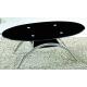 501 oval hot sell oval glass top coffee table xyct-070