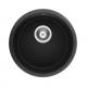 black granite kitchen sink round bowl