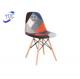 Modern Cloth Art Cafe Commercial Restaurant Chairs Spliced Fabric Decoration