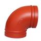 Heavy Ductile Iron Grooved Pipe Fittings 90 Degree Pipe Elbow Electroplated Surface