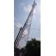 Gsm Telecommunication Lattice Tower Steel Q235B Electricity Self Supporting