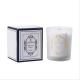 Wood Wick Soy Wax Home Scented Candles Frosted White Glass Jars Candle Holder