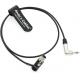 Alvin'S Cables Low Profile TA5F To 3.5mm TRS Audio Cable For Lectrosonics DCHR Receiver / SMQV Transmitter 60cm/24inches