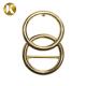 Double Loop Ring Womens Belt Buckle 30mm With Beautiful Appearance