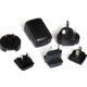 CE approved 12V 1A 12W right angle DC tip switching power supply/ac dc adapter/interchangeable plug power adapter