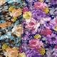 145cm Dress Polyester Viscose Floral Printed Woven Fabrics Muslin Shrink Resistant