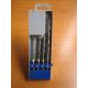 4-piece SDS-plus hammer drill set in Plastic box, single or cross tip