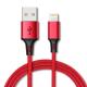 Custom Nylon Braided Lightning To USB Charging Cable for iPhone, iPod and iPad, 3FT