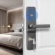 RFID Card Hotel Smart Door Lock Digital Semiauto Handle Door Lock Baking Vanish Aluminium Alloy Apartment Room Lock