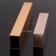 Rose Gold Extruded Alloy Aluminium Tube Profiles High Performance Gold Anodize