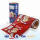 Food plastic film for ice cream packing.Food packaging plastic roll film with bestar packaging machine