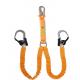 Twin Tailed Full Body Safety Harness With Shock Absorber