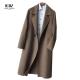 British Style Plain Autumn Winter Trench Overcoat Regular Fit in Canvas Fabric