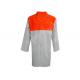 Food Dust Safety Protective Clothing Two Tone Color With Metal Snaps