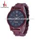 High quality made out of Purple heart wood fashion design men wood band watch