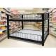 Two Layer Supermarket Display Shelving Supermarket Promotion Table With Storage