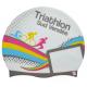 100% Silicone Granulated Triathlon Swim Cap With Custom Logo Printed