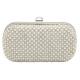 Trendy Pearl Bead Mesh Evening Bags Hard Case For Wedding Party