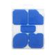 5PCS Blue Silicone Sealant Spatula Grout Joint Smoother Scraper Set with Plastic Box