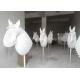 Origami Style Shop Window Decoratio Custom Life Size Fiberglass Horse Head Sculpture