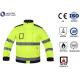 Reflective PPE Safety Wear Disposable Anti Wrinkle Adjustable Sleeve Zip Pockets