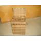 Hand-Woven Brown Poly Rattan Storage Boxes For Bedroom / Storeroom