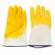 Open Back Latex Coated Gloves Half Coated Latex Builders Gloves