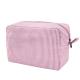 Toiletry Stripe Cosmetic Bag Durable Women Aesthetic Organizer Storage Pouch