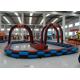 Outdoor Games Inflatable Race Track , Inflatable Air Tumble Track / Go Kart Track