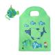 Foldable Nylon Grocery Reusable Green Nylon Shopping Bag