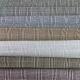 Washed Gingham Woven Stripe Cotton Linen Jacquard Fabric 110gsm