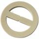 2 Holes Polyester Plastic Buckles 61mm Light Brown Use For Bag Coat Outerwear
