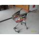 Small Anti Theft 40L Steel Tube Supermarket Shopping Trolley / Airport Shopping Trolley