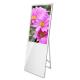 Foldable Mobile 55 Inch Display Digital Signage Floor Stand Touch Screen Poster