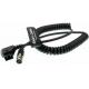 12 Pin Hirose To D-Tap Coiled Power Cable For B4 2 / 3 Fujinon Canon Lens