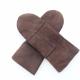 Double Face Lamb Fur Leather Mittens Women'S Gloves Dobby Style Soft Feeling