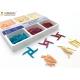 Disposable Dental Sectional Matrix System Wooden Wedges Dental Kit Colorful For Fixing Tooth