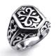 Tagor Jewelry Super Fashion 316L Stainless Steel Casting Rings Collection PXR035