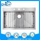 best selling steelSUS304 undermount double bowl handmade kitchen sink with grids