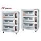 Gas Three Deck Three Tray Baking Oven Stainless Steel for Bread Shop