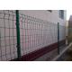 5mm Wire Cylinder Post V Mesh Security Fencing For Courtyard