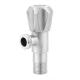 1/2x1/2 SS201 Brushed Angle Valve With Metal Handle Hydronic Heating