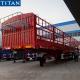 40 ton 60 ton dry cargo carrier trailer 3 axles fence semi trailer  Drawbar Trailer