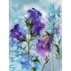 Mosaic NICE Purple Crystal LOVELY FLOWER Diy Diamond painting Flower Series kits resinstone square