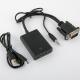 Hdmi Adapter Junction  Cable Cubby Box Vga Turn Converter With Audio / Power Supply