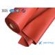 Red Welding Curtain Silicone Coated Glass Cloth Fireproof And Waterproof