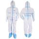 Waterproof 170cm 50gsm Disposable Protective Coveralls